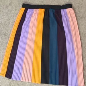 A New Day - Multi-color Pleated Skirt - XL